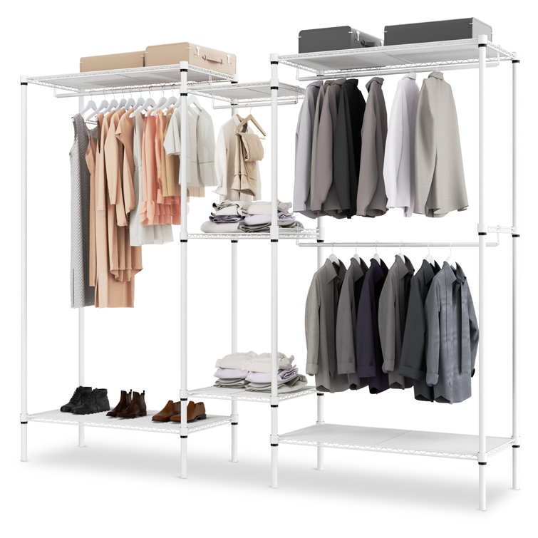 Rebrilliant Malakey Clothes Rack, Heavy Duty Clothing Rack for