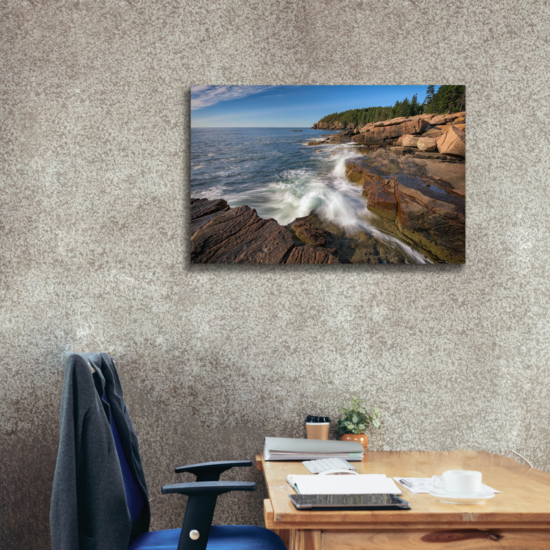 Epic Graffiti 'Springtime Acadia National Park' by Rick Berk Canvas Wall Art, 60" x 40", 26" H x 40" W