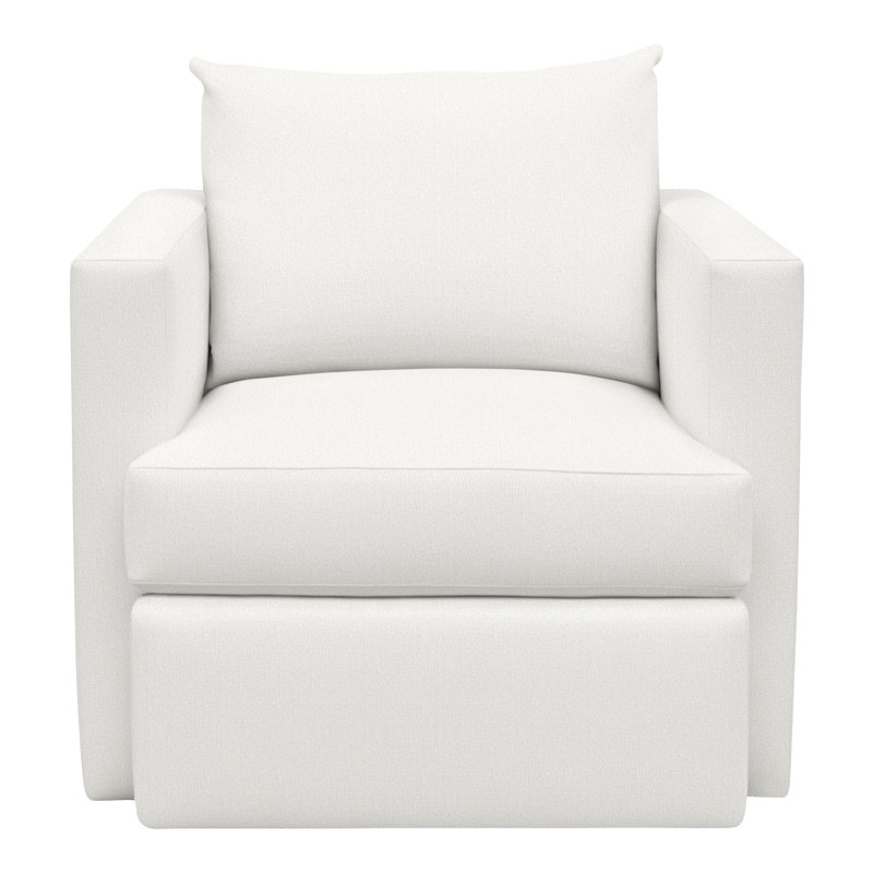 Fauteuil pivotant 33,5 po Emory, Neige Tommy