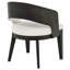 Chaise de salle à manger rembourrée Leandro crème (ensemble de 2)