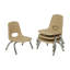 Ensemble de 4 chaises empilables 8 "avec glissières pivotantes-106571739-128757268
