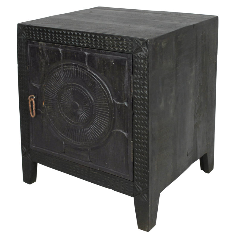 Raman Wood Bedside Table