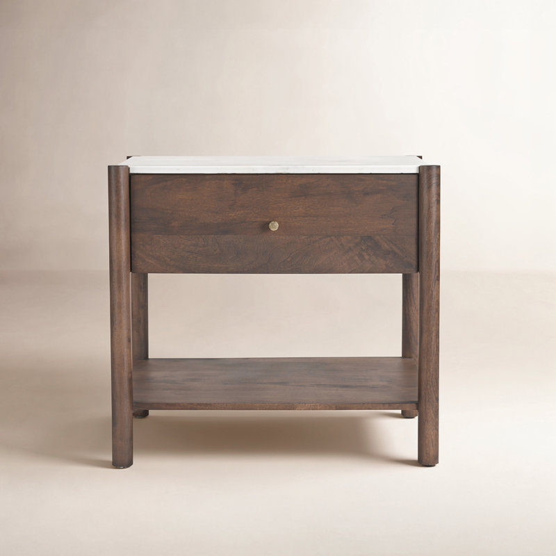 Amity Nellie 23.5" Nightstand, Brown