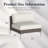  Modern Outdoor Wicker Rattan Patio Modular Single Chairs (set Of 2) With 6-inch Thick Cushions-1013774920