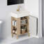 21.6" Open-Shelving Bathroom Vanity with Ceramic Sink and Soft-Closing Door-1809853780