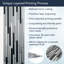 Miroir d'appoint mural Potts Reeded Tiles
