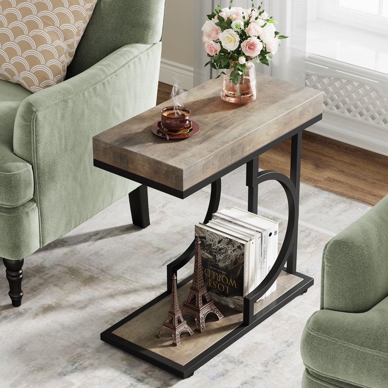 Ensemble de tables de bout Talib, Gris / Noir