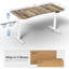 Bureau électrique électrique 63 po x 32 po (série DESK-KIT-1B1B)-131507240