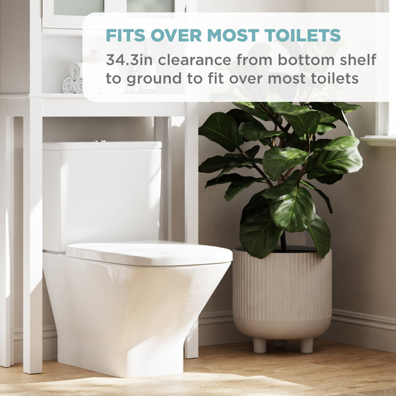 Emele Over The Toilet Storage, White