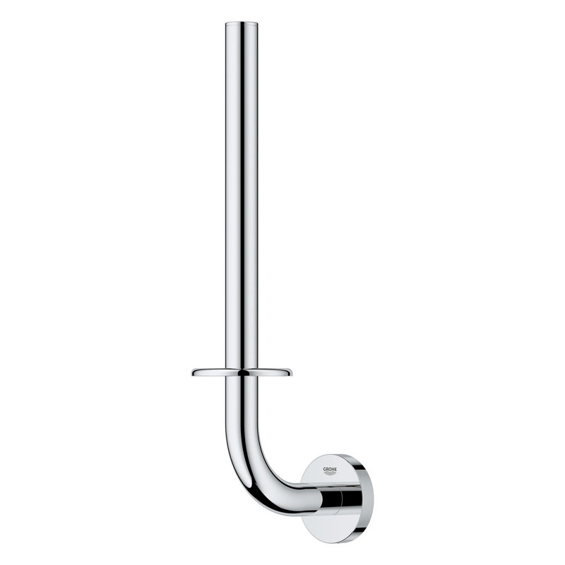Essentials Double Wall Mount Toilet Paper Holder, Chrome