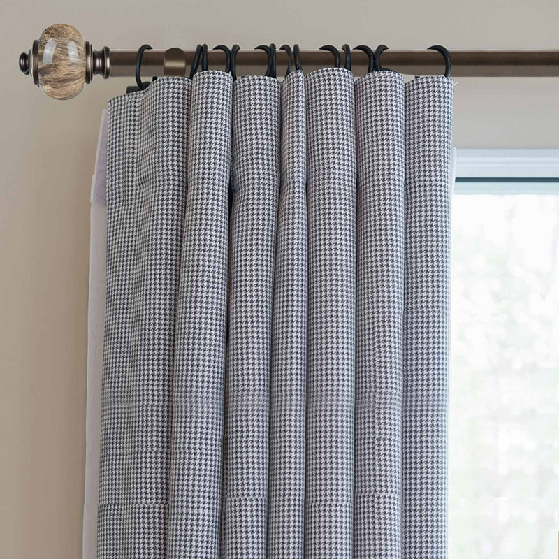 Tringle à draperie simple Cianah, faiteaux marbrés, Bronze, 72" - 144"