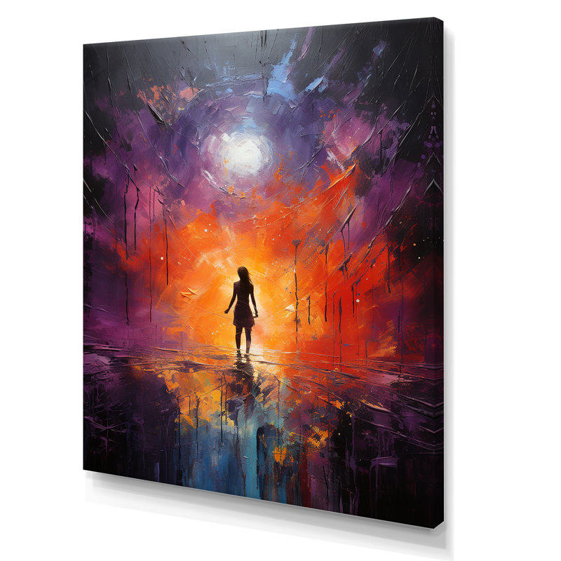 Impression sur toile, "Mediation TranscendENTal Awesome", H 32 po x l 16 po x P 1 po, Toile tendue