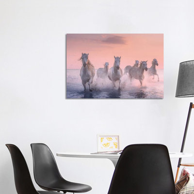 White Angels Of Camargue XV by Daniel Kordan - Wrapped Canvas Gallery-Wrapped Canvas Giclée
