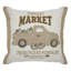 Coussin réversible en coton Pumpkin Bounty