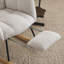 Fauteuil oscillant berçant en tissu avec coussins et repose-pieds Teddy-106814585