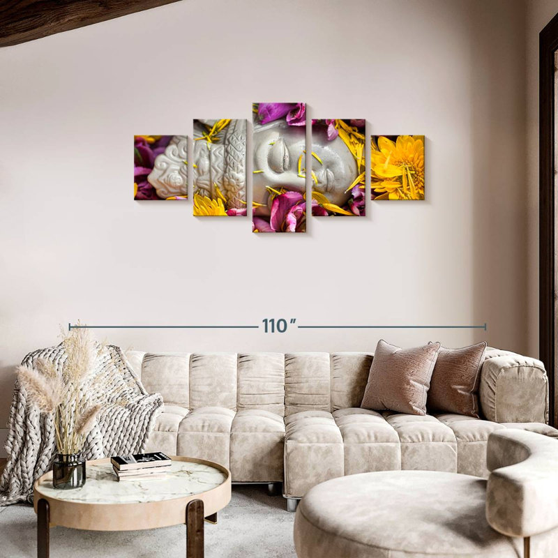 Buddha Head, 34" H x 74" W