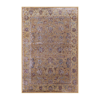 Tapis brun à motif oriental