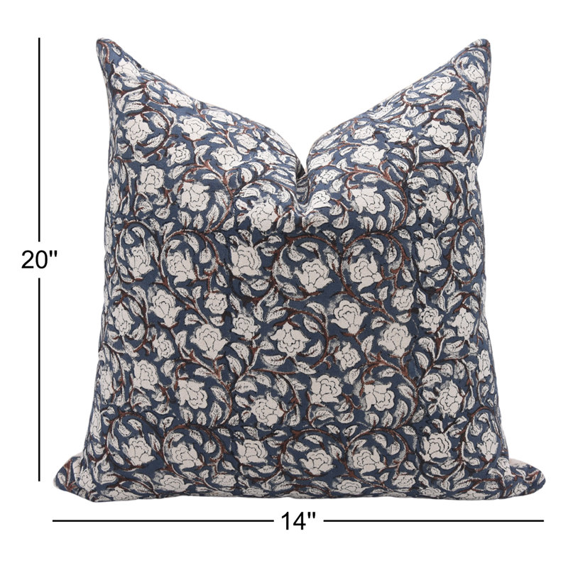 Coussin décoratif pour canapé et lit Fabritine, 20 po x 14 po