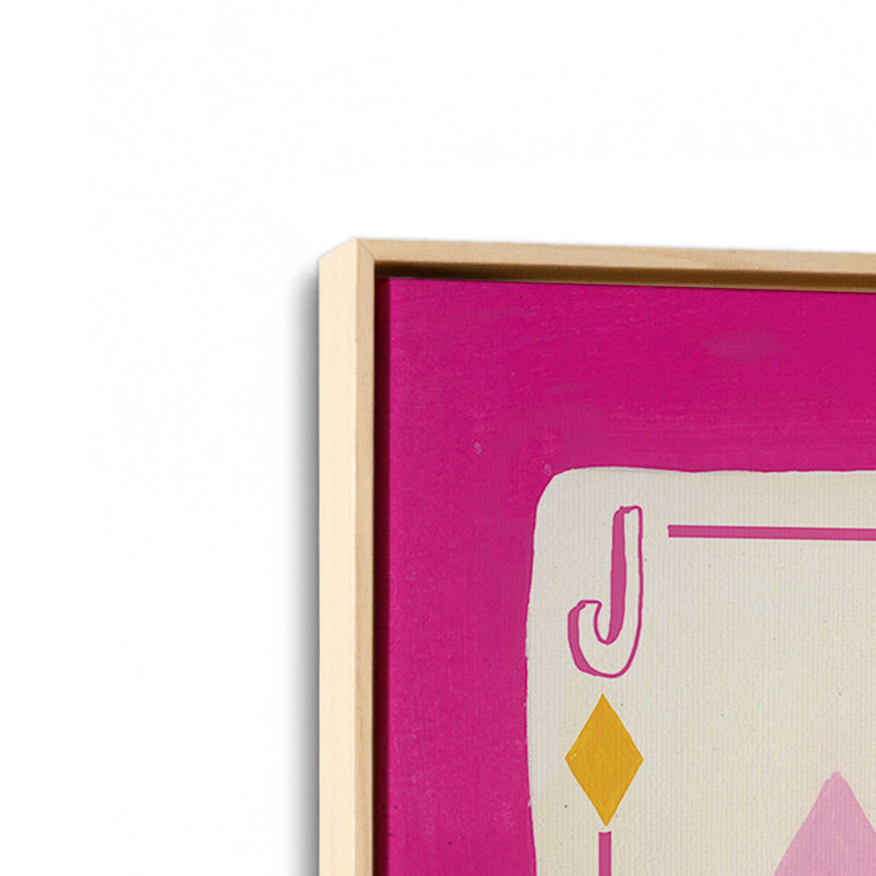 Pop Pop Party, ensemble de 2 impressions, 12" x 8", Framed Canvas, American Maple