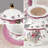 DNGJU 30.4oz. Floral Teapot Set