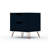 Mid-Century 2-Drawer Nightstand | Midnight Blue MDF Wood Storage | Gift Idea-1802429073