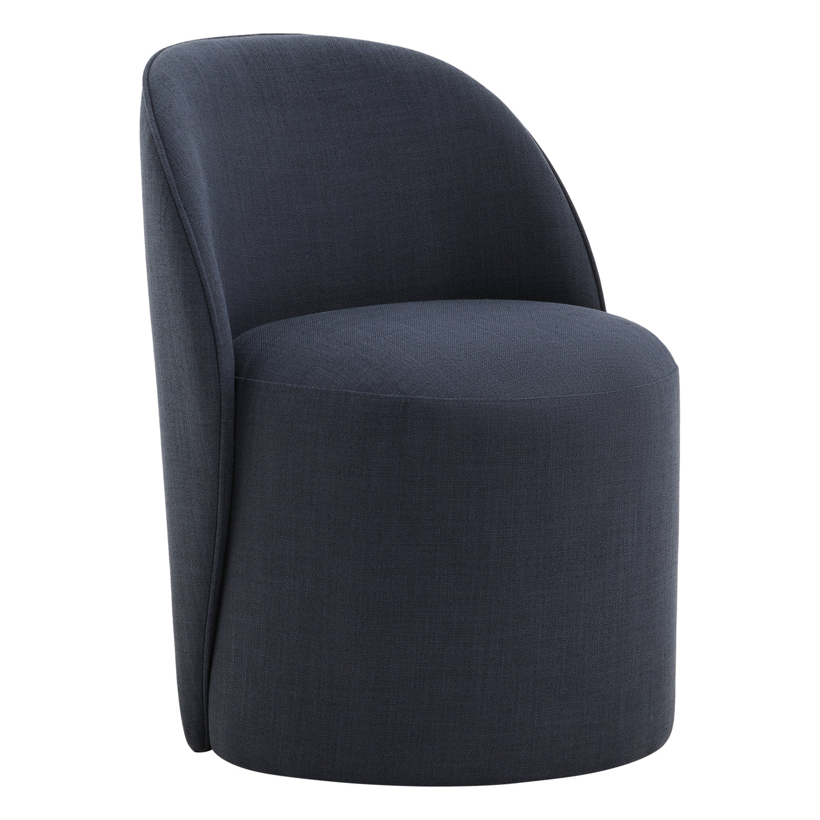 Lola Pine Dining Chair, Polyester Blue