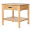Table de bout K / D avec 1 tiroir, couleur naturelle