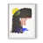 White Single Picture Framed