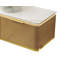 Armoire murale 48 po en bois fritté blanc Carrara