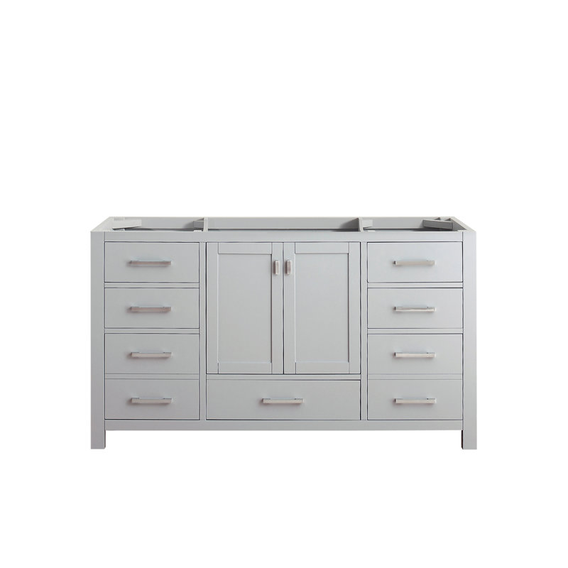 Modero 60'' W Single Bathroom Vanity Base, Chilled Gray