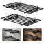 Lot de 2 étagères murales robustes pour garage, 58 x 117 cm, en acier, pour le rangement des outils et l'organisation, gants inclus, noir-1234451562