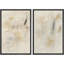 Art mural abstrait, ensemble de 2 reproductions d'art encadrées sur toile-118759323-118759320