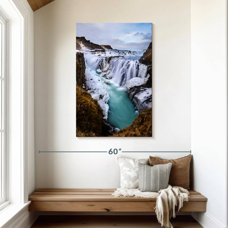 Alvord Gullfoss Winter Falls, 45" H x 30" W