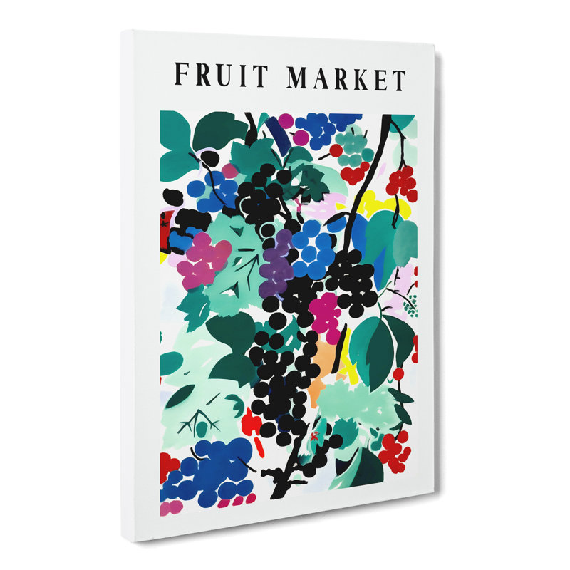 XMKTMKT-351 Fruit Market Exhibition Grapes Vol.4 - Wrapped Canvas Print, 50cm H x 35cm W x 3cm D