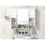 Armoire de rangement murale moderne, armoire de salle de bain murale avec miroir, armoire à pharmacie avec barre à serviettes-1112158918
