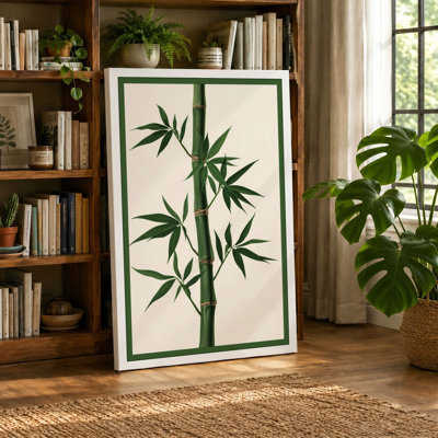 Bamboo Ascendant Botanical - Wrapped Canvas