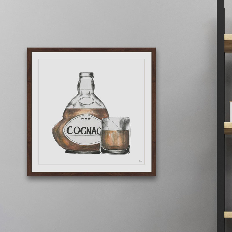 «Cognac Mood» par Eyre Tarney - reproduction de cadre photo, H 24 po x l 24 po x P 1,5 po