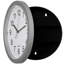 Horloge murale 10 po avec porte de rangement cachée Ebern Designs-1062860317