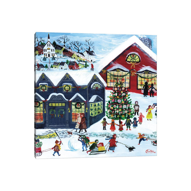 Peace On Earth by Cheryl Bartley - Wrapped Canvas Painting, 66.04 cm H x 66.04 cm W x 1.91 cm D