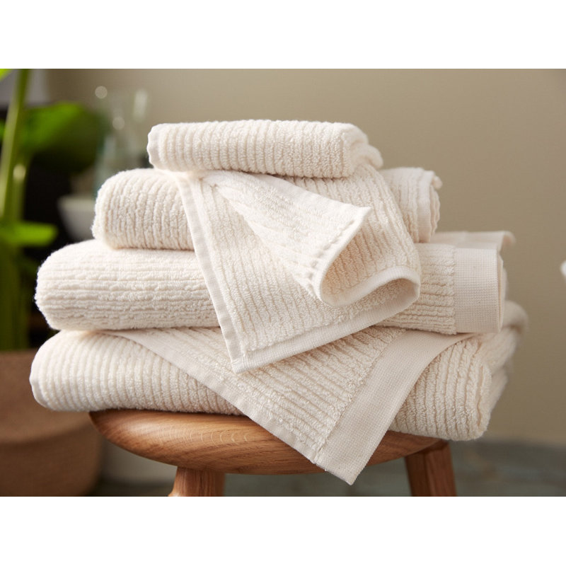 Temescal Ribbed Towel Set, Undyed,  Towel Set