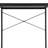 Speer Modern Multifunctional Home Office Study Writing Desk, Metal Frame, Rectangular, Black-1410676042
