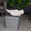 Haefner 38cm Wide Velvet Tufted Square Solid Colour Ottoman with Storage-539653511