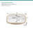 22"L x 15"W Undermount Ceramic Bathroom Sink Porcelain Rectangular Basin Sink with Overflow