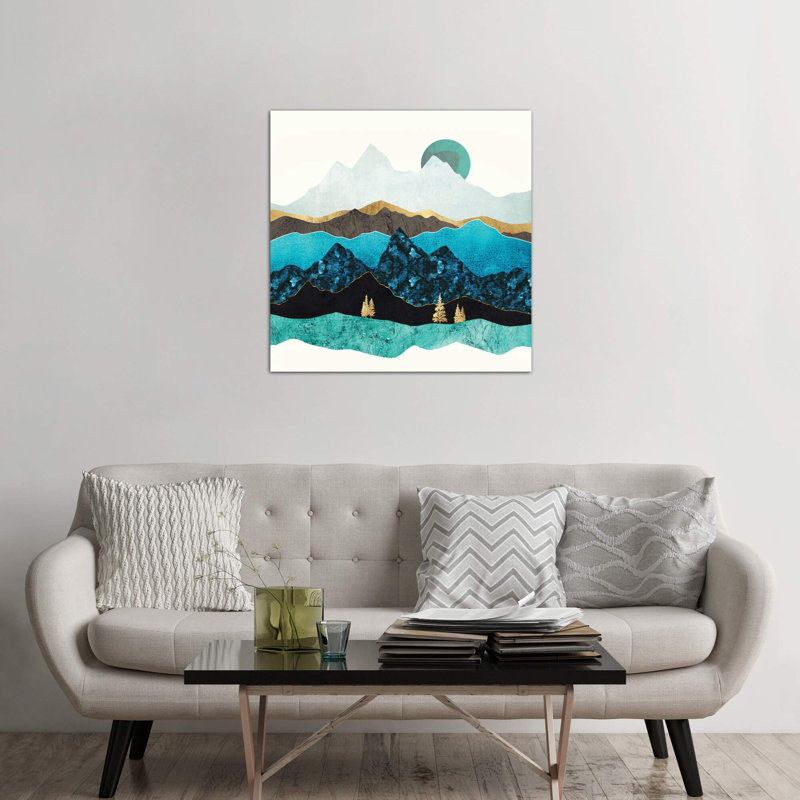 Teal Afternoon by SpaceFrog Designs - Wrapped Canvas Giclee Art Print, 93.98 cm H x 93.98 cm W x 1.91 cm D