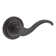 Curve Keyed Door Lever with Traditional Round Rose