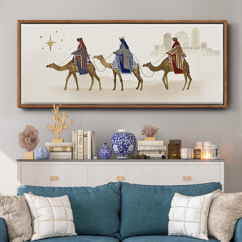 Collection Away in a Manger - Toile encadrée, H 8 po x l 20 po