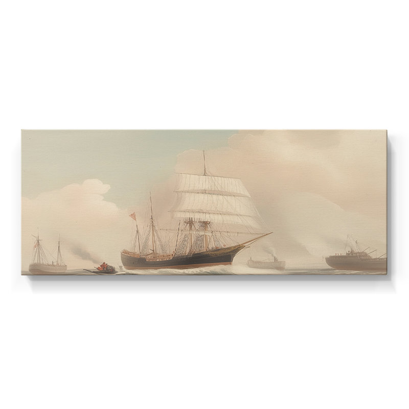 Série nautique-LX- Toile tendue avec châssis - Prêt à accrocher, H 16 po x l 40 po