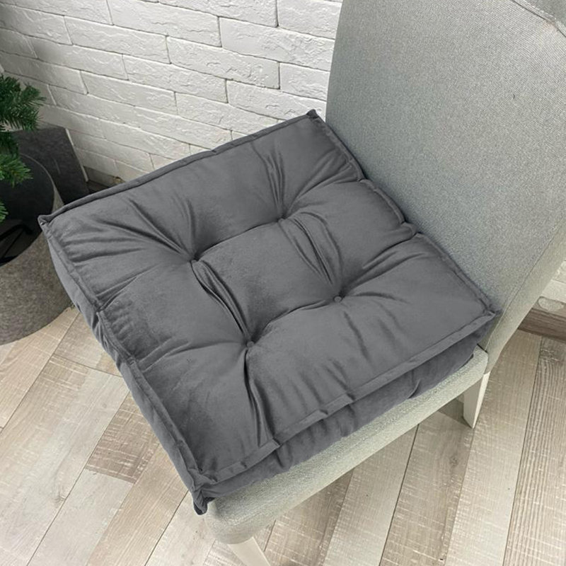 Bystrc Seat Cushion, Charcoal