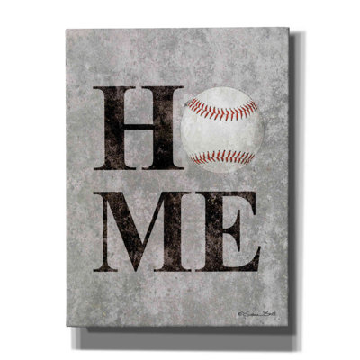 «Baseball ACCUEIL» par Susan Ball, art mural sur toile