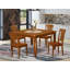 L'ensemble 9 pièces de table et chaises de cuisine comprend une table de salle à manger carrée avec rallonge papillon et 8 chaises de salle à manger, 54 x 54 pouces, brun selle-538085464-538085470-538085443